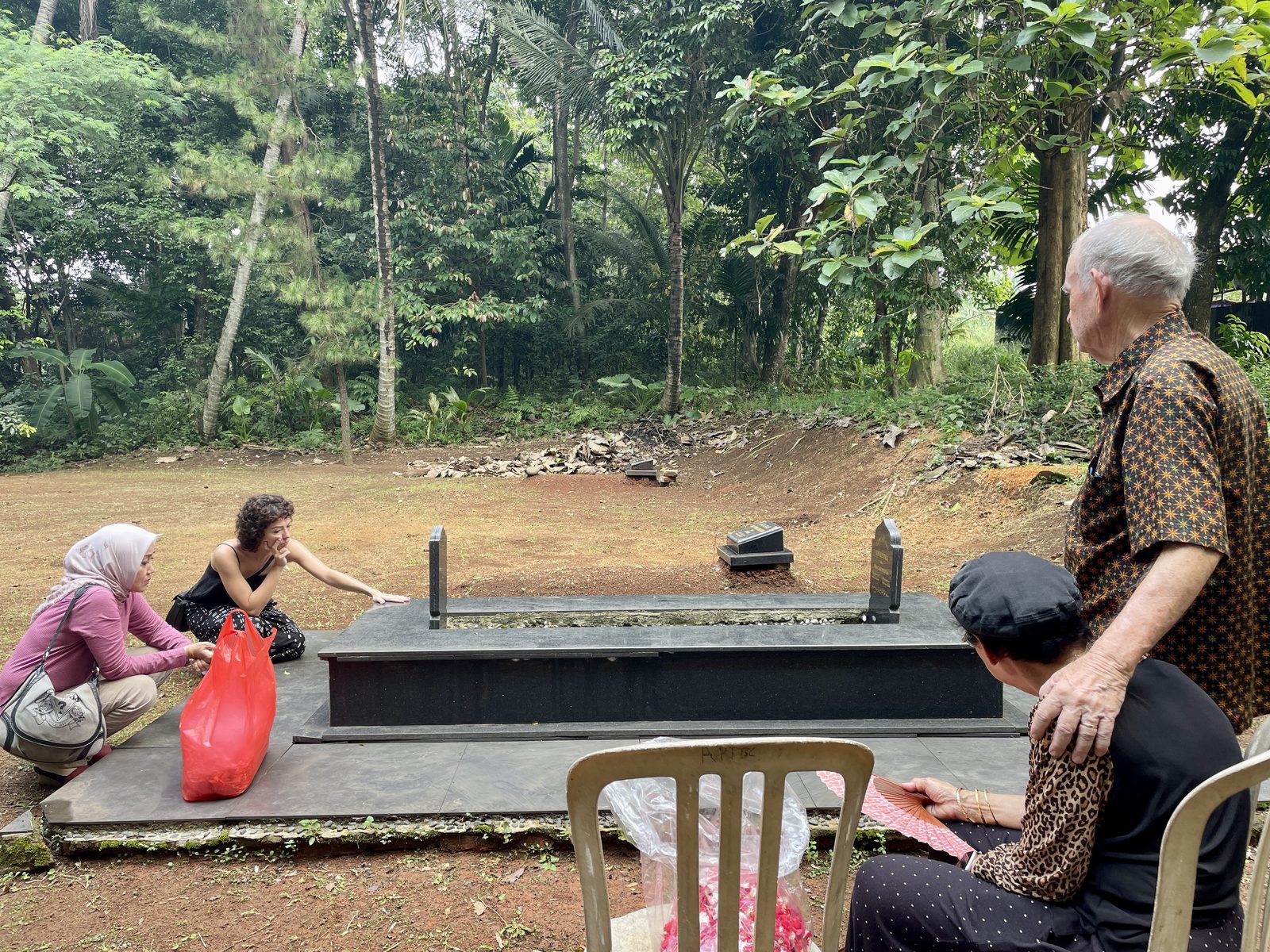 At Rendra's grave, Cipayung, 2024
