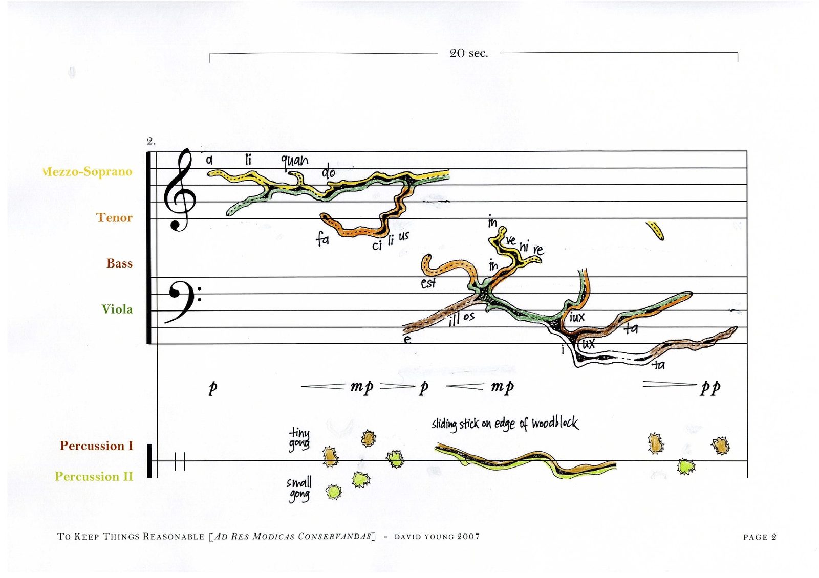 Score page 2, To Keep Things Reasonable