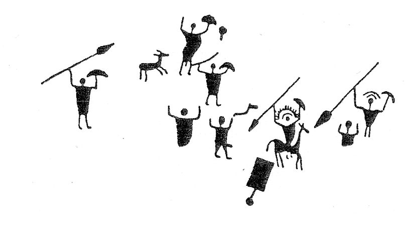 Rock carving from Roccia 1, Parco Nazionale delle Incisioni Rupestri